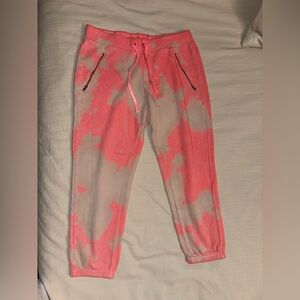 Women’s Pam & Gela Pink Tie Dye Sweatpants Size Medium Made in USA